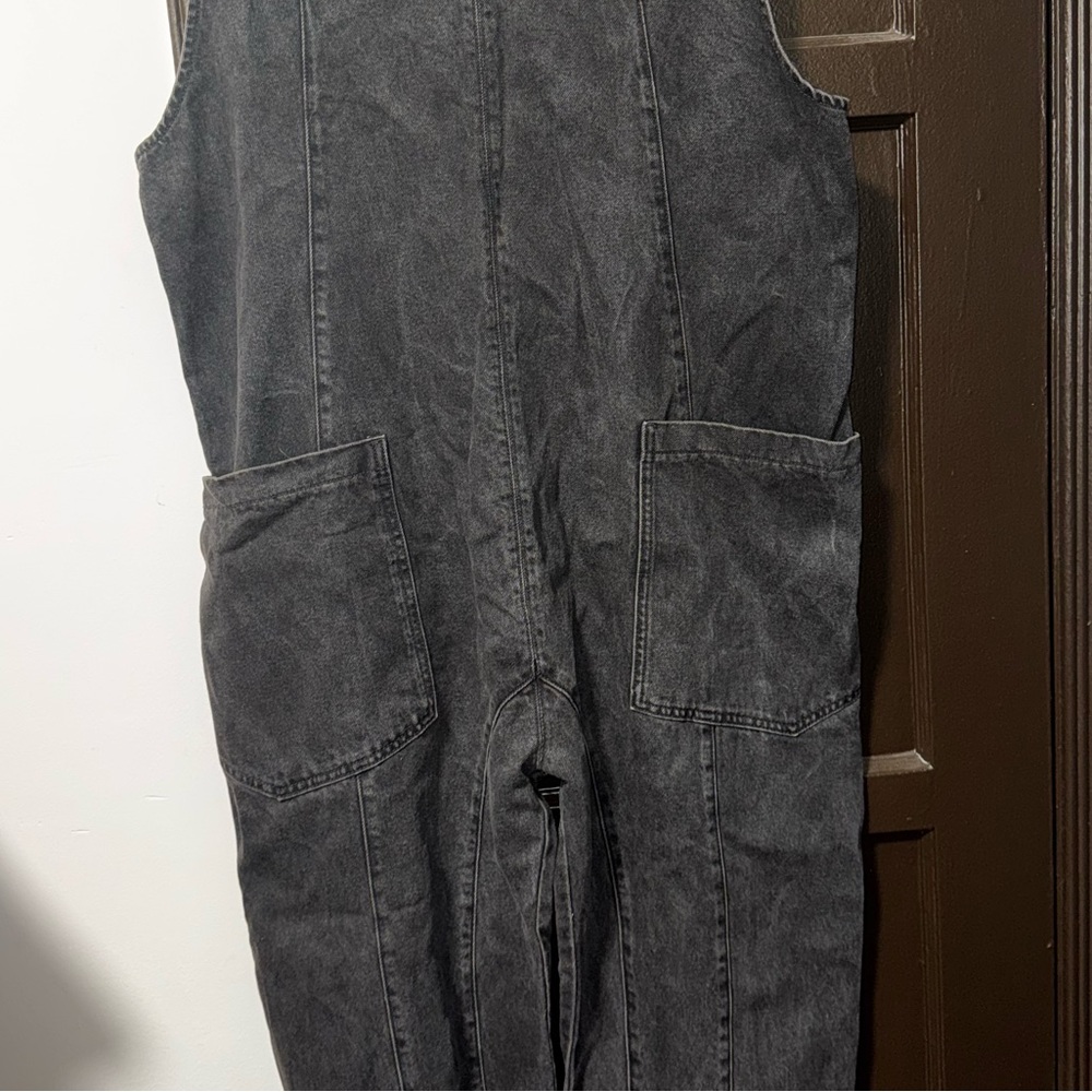 Free People High Roller Jumpsuit Mineral Black - Picture 5 of 6